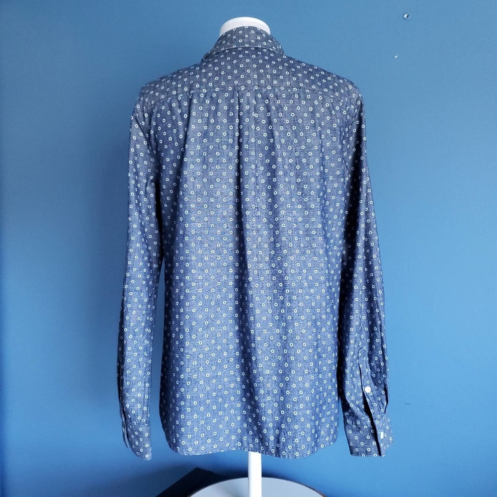 J. Crew Factory Polka Dot Print Popover Top - Picture 4 of 8